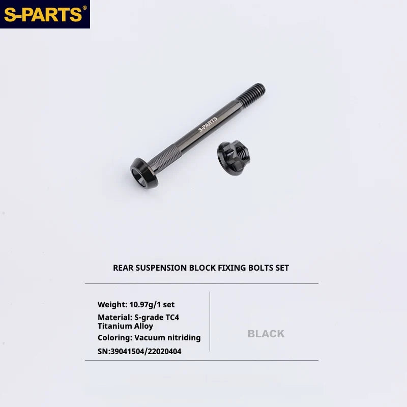 S-PARTS Titanium Bolt Upgrade Kit for Brompton | TC4 CNC Lightweight Frame / Hinge Hardware Set - Detail 112