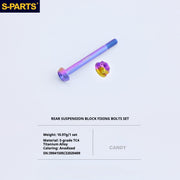 S-PartS Titanium Bolt Upgrade Kit for Brompton | TC4 CNC Lightweight Frame & Hinge Hardware Set