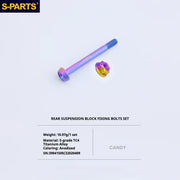 S-PARTS Titanium Bolt Upgrade Kit for Brompton | TC4 CNC Lightweight Frame / Hinge Hardware Set - Detail 114