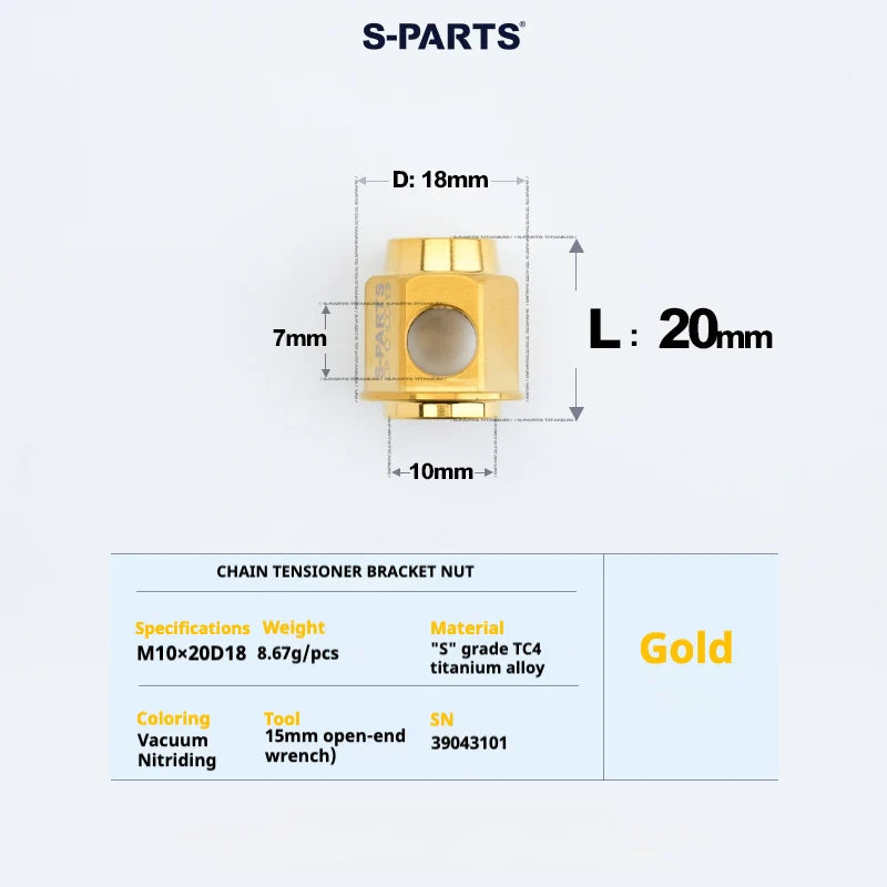 S-PARTS Titanium Bolt Upgrade Kit for Brompton | TC4 CNC Lightweight Frame / Hinge Hardware Set - Detail 115