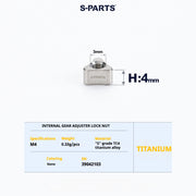 S-PartS Titanium Bolt Upgrade Kit for Brompton | TC4 CNC Lightweight Frame & Hinge Hardware Set