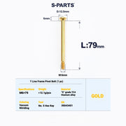 S-PartS Titanium Bolt Upgrade Kit for Brompton | TC4 CNC Lightweight Frame & Hinge Hardware Set