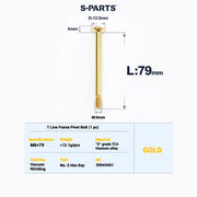 S-PARTS Titanium Bolt Upgrade Kit for Brompton | TC4 CNC Lightweight Frame / Hinge Hardware Set - Detail 15