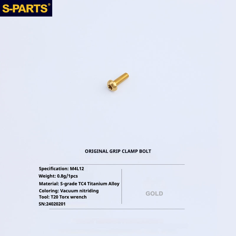 S-PartS Titanium Bolt Upgrade Kit for Brompton | TC4 CNC Lightweight Frame & Hinge Hardware Set