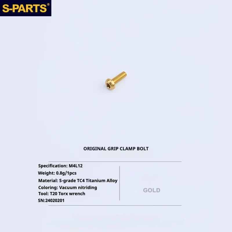 S-PARTS Titanium Bolt Upgrade Kit for Brompton | TC4 CNC Lightweight Frame / Hinge Hardware Set - Detail 16