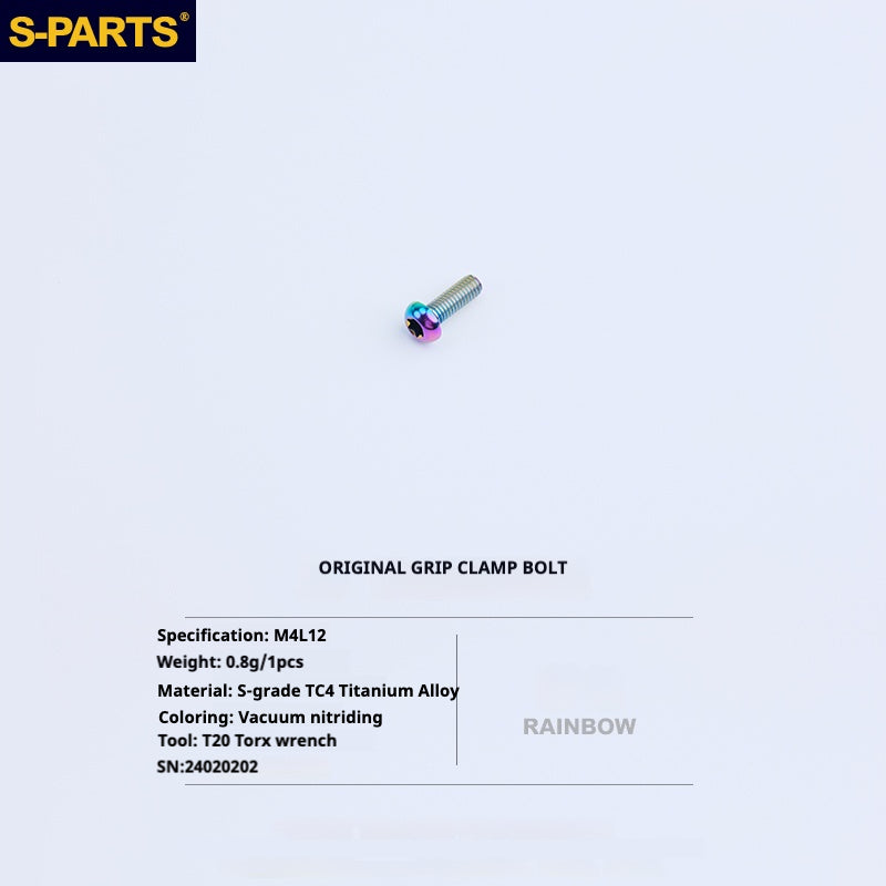 S-PartS Titanium Bolt Upgrade Kit for Brompton | TC4 CNC Lightweight Frame & Hinge Hardware Set