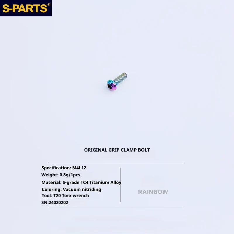 S-PARTS Titanium Bolt Upgrade Kit for Brompton | TC4 CNC Lightweight Frame / Hinge Hardware Set - Detail 18
