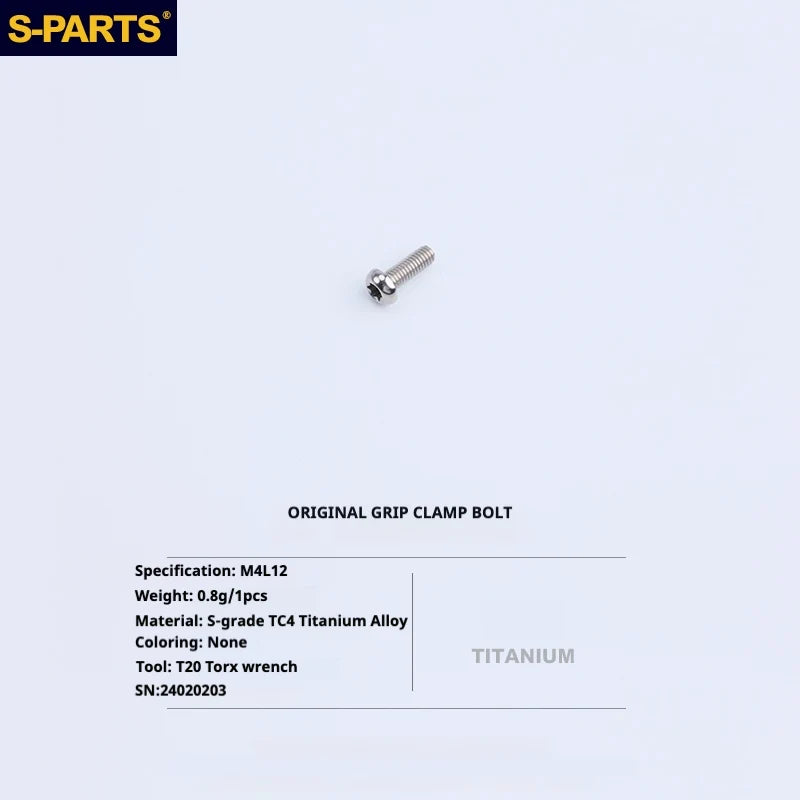 S-PARTS Titanium Bolt Upgrade Kit for Brompton | TC4 CNC Lightweight Frame / Hinge Hardware Set - Detail 20