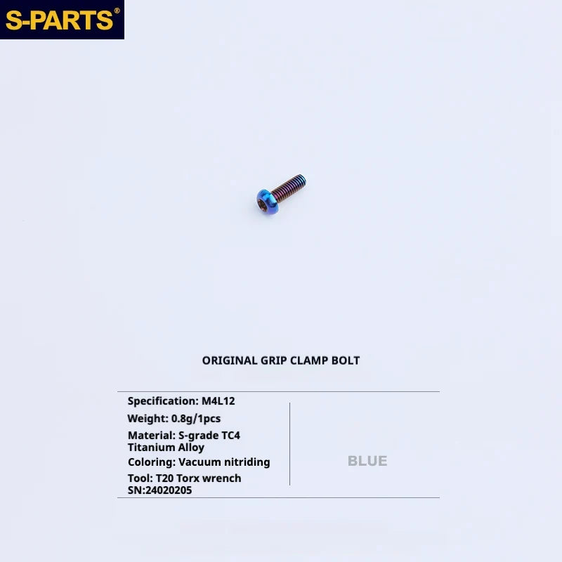 S-PARTS Titanium Bolt Upgrade Kit for Brompton | TC4 CNC Lightweight Frame / Hinge Hardware Set - Detail 24