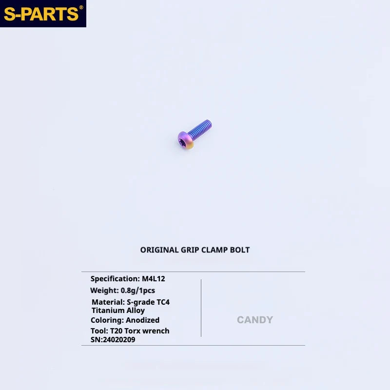 S-PARTS Titanium Bolt Upgrade Kit for Brompton | TC4 CNC Lightweight Frame / Hinge Hardware Set - Detail 26