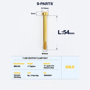 S-PartS Titanium Bolt Upgrade Kit for Brompton | TC4 CNC Lightweight Frame & Hinge Hardware Set
