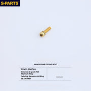 S-PartS Titanium Bolt Upgrade Kit for Brompton | TC4 CNC Lightweight Frame & Hinge Hardware Set