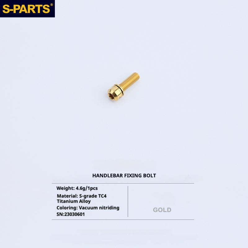 S-PartS Titanium Bolt Upgrade Kit for Brompton | TC4 CNC Lightweight Frame & Hinge Hardware Set