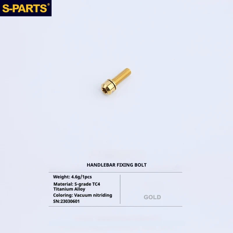S-PARTS Titanium Bolt Upgrade Kit for Brompton | TC4 CNC Lightweight Frame / Hinge Hardware Set - Detail 30