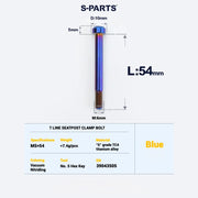 S-PARTS Titanium Bolt Upgrade Kit for Brompton | TC4 CNC Lightweight Frame / Hinge Hardware Set - Detail 37