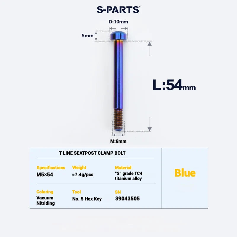 S-PARTS Titanium Bolt Upgrade Kit for Brompton | TC4 CNC Lightweight Frame / Hinge Hardware Set - Detail 37