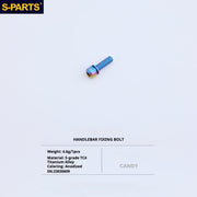 S-PartS Titanium Bolt Upgrade Kit for Brompton | TC4 CNC Lightweight Frame & Hinge Hardware Set