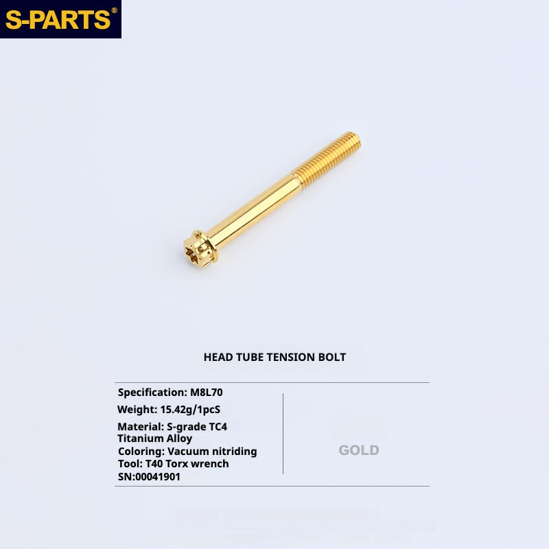 S-PartS Titanium Bolt Upgrade Kit for Brompton | TC4 CNC Lightweight Frame & Hinge Hardware Set