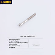 S-PartS Titanium Bolt Upgrade Kit for Brompton | TC4 CNC Lightweight Frame & Hinge Hardware Set