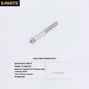 S-PARTS Titanium Bolt Upgrade Kit for Brompton | TC4 CNC Lightweight Frame / Hinge Hardware Set - Detail 43