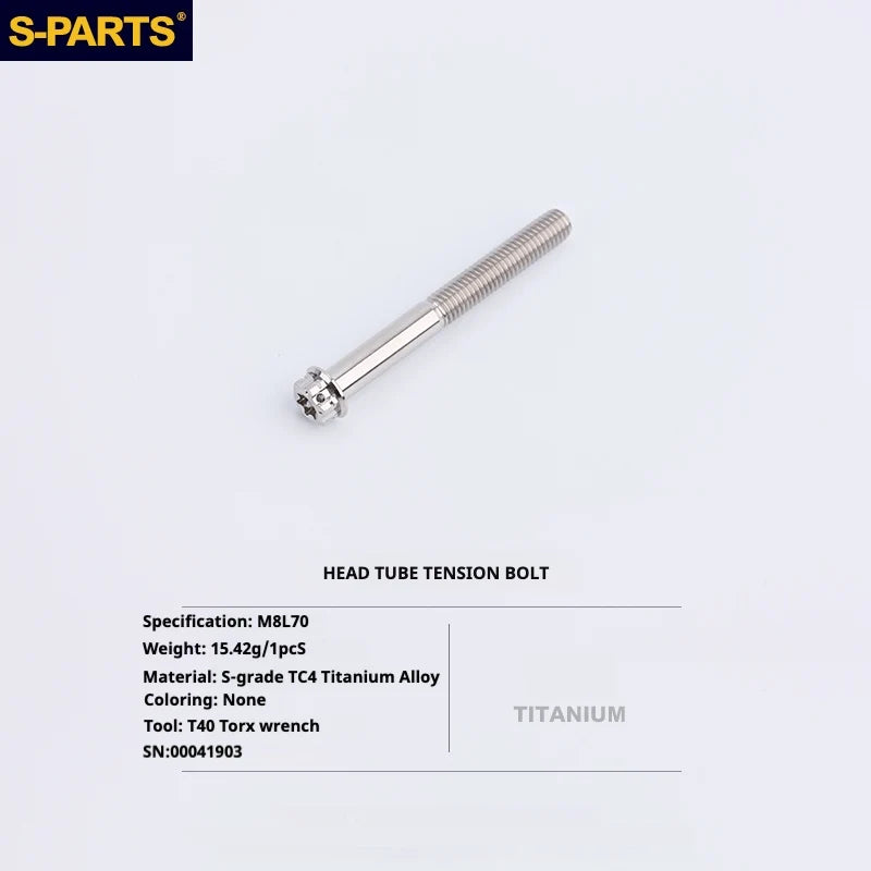 S-PARTS Titanium Bolt Upgrade Kit for Brompton | TC4 CNC Lightweight Frame / Hinge Hardware Set - Detail 43