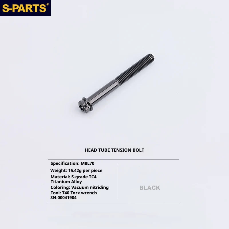 S-PARTS Titanium Bolt Upgrade Kit for Brompton | TC4 CNC Lightweight Frame / Hinge Hardware Set - Detail 44