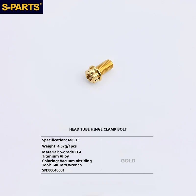 S-PARTS Titanium Bolt Upgrade Kit for Brompton | TC4 CNC Lightweight Frame / Hinge Hardware Set - Detail 47