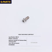 S-PartS Titanium Bolt Upgrade Kit for Brompton | TC4 CNC Lightweight Frame & Hinge Hardware Set