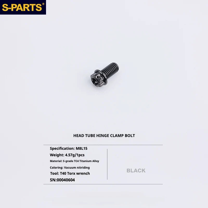 S-PARTS Titanium Bolt Upgrade Kit for Brompton | TC4 CNC Lightweight Frame / Hinge Hardware Set - Detail 49