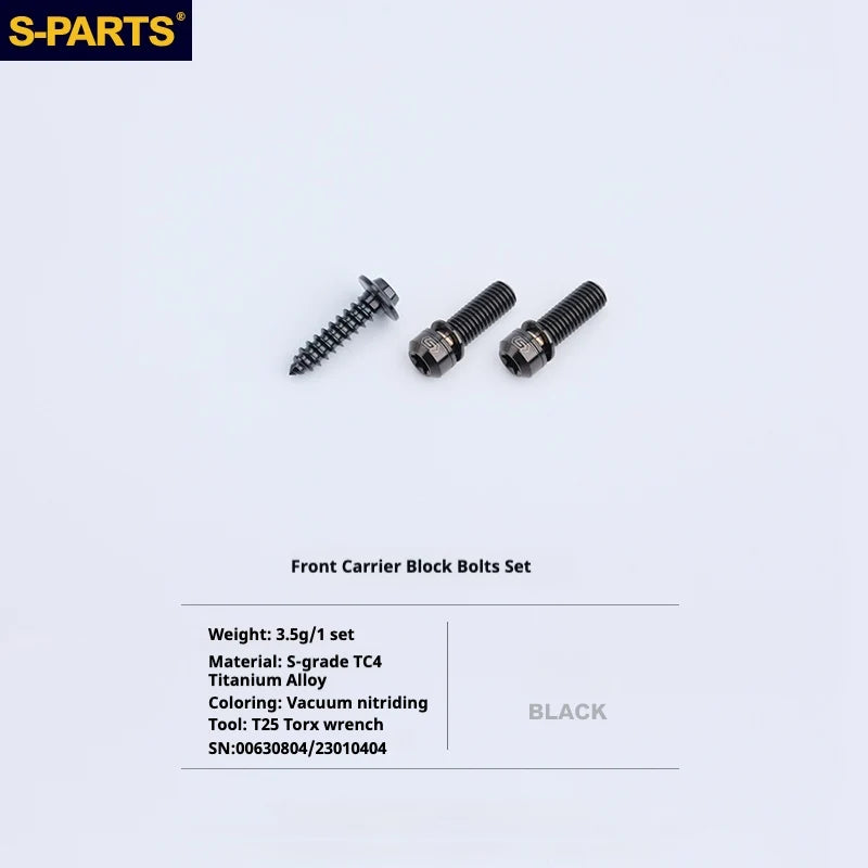 S-PARTS Titanium Bolt Upgrade Kit for Brompton | TC4 CNC Lightweight Frame / Hinge Hardware Set - Detail 54