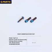 S-PartS Titanium Bolt Upgrade Kit for Brompton | TC4 CNC Lightweight Frame & Hinge Hardware Set