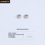 S-PartS Titanium Bolt Upgrade Kit for Brompton | TC4 CNC Lightweight Frame & Hinge Hardware Set