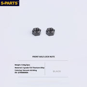 S-PartS Titanium Bolt Upgrade Kit for Brompton | TC4 CNC Lightweight Frame & Hinge Hardware Set