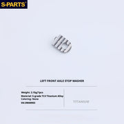 S-PARTS Titanium Bolt Upgrade Kit for Brompton | TC4 CNC Lightweight Frame / Hinge Hardware Set - Detail 66