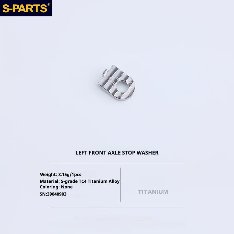 S-PARTS Titanium Bolt Upgrade Kit for Brompton | TC4 CNC Lightweight Frame / Hinge Hardware Set - Detail 66