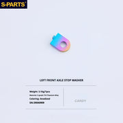 S-PARTS Titanium Bolt Upgrade Kit for Brompton | TC4 CNC Lightweight Frame / Hinge Hardware Set - Detail 69