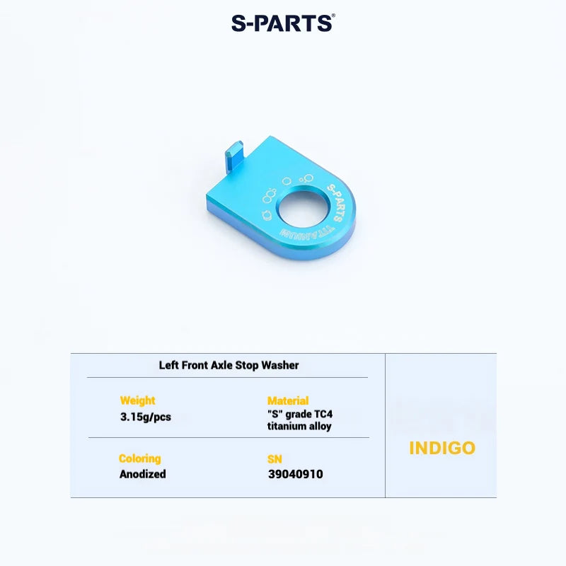 S-PARTS Titanium Bolt Upgrade Kit for Brompton | TC4 CNC Lightweight Frame / Hinge Hardware Set - Detail 70