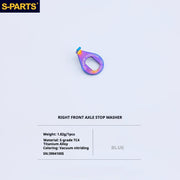 S-PARTS Titanium Bolt Upgrade Kit for Brompton | TC4 CNC Lightweight Frame / Hinge Hardware Set - Detail 75