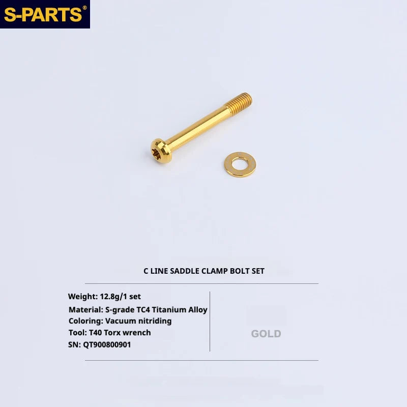 S-PARTS Titanium Bolt Upgrade Kit for Brompton | TC4 CNC Lightweight Frame / Hinge Hardware Set - Detail 78