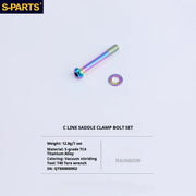 S-PARTS Titanium Bolt Upgrade Kit for Brompton | TC4 CNC Lightweight Frame / Hinge Hardware Set - Detail 79
