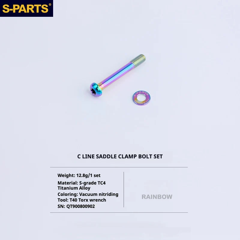 S-PARTS Titanium Bolt Upgrade Kit for Brompton | TC4 CNC Lightweight Frame / Hinge Hardware Set - Detail 79