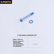 S-PARTS Titanium Bolt Upgrade Kit for Brompton | TC4 CNC Lightweight Frame / Hinge Hardware Set - Detail 83
