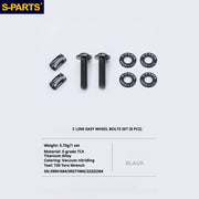S-PARTS Titanium Bolt Upgrade Kit for Brompton | TC4 CNC Lightweight Frame / Hinge Hardware Set - Detail 86