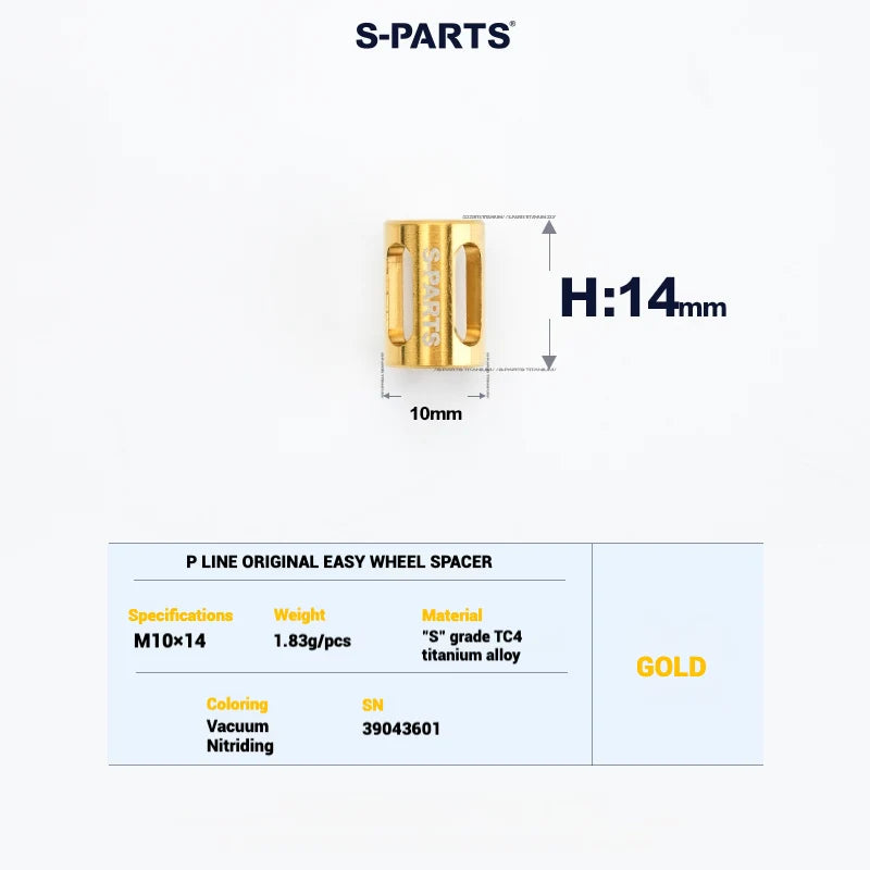 S-PARTS Titanium Bolt Upgrade Kit for Brompton | TC4 CNC Lightweight Frame / Hinge Hardware Set - Detail 89