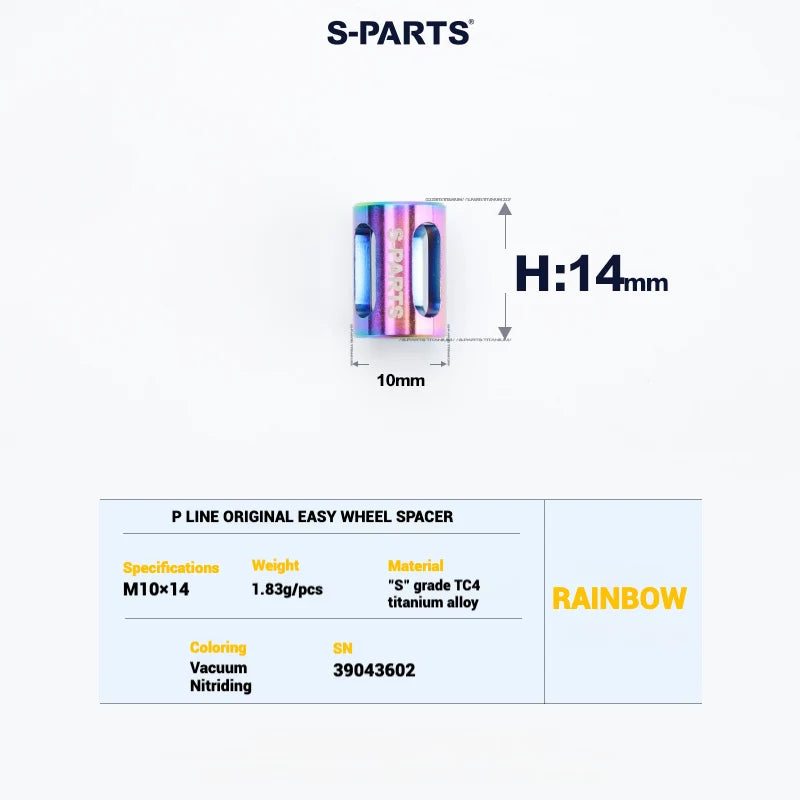 S-PARTS Titanium Bolt Upgrade Kit for Brompton | TC4 CNC Lightweight Frame / Hinge Hardware Set - Detail 90