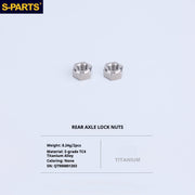S-PartS Titanium Bolt Upgrade Kit for Brompton | TC4 CNC Lightweight Frame & Hinge Hardware Set