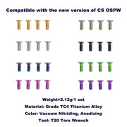 Titanium Screw Set for CS OSPW Rear Derailleur Cage System
