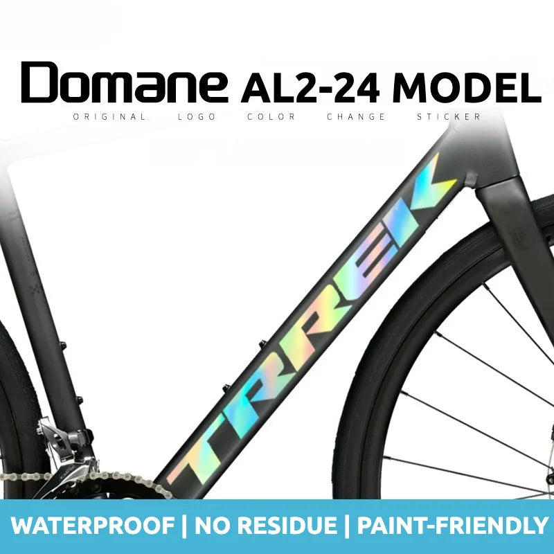 S-PARTS Compatible with TREK DOMANE AL2 Road Bike Frame | OEM Logo Cover Color Change Waterproof Decal Sticker