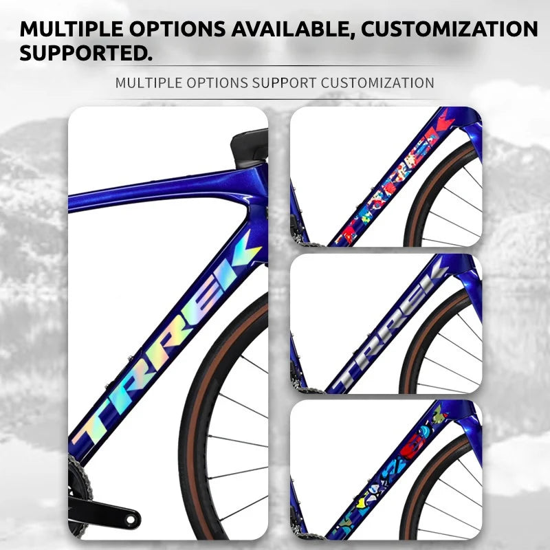 S-PARTS Trek Domane SL Gen 4 Frame Decal Sticker Kit | Logo Color Change Overlay | Fourth Generation - Detail 3