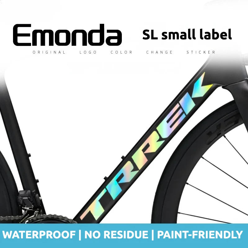 S-PARTS Trek Émonda SL Frame Down Tube Decal Sticker Kit | Logo Color Change Overlay | Waterproof